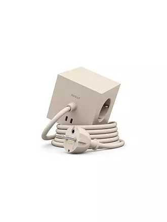 AVOLT | Mehrfachsteckdose Square 1 F 1.8MT Nomand Sand | 